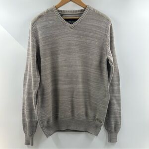 Buffalo David Bitton Beige V-Neck Sweater – Size Large